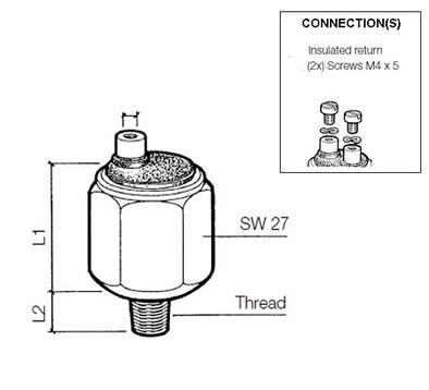 VDO Pressure switch 7.00 PSI